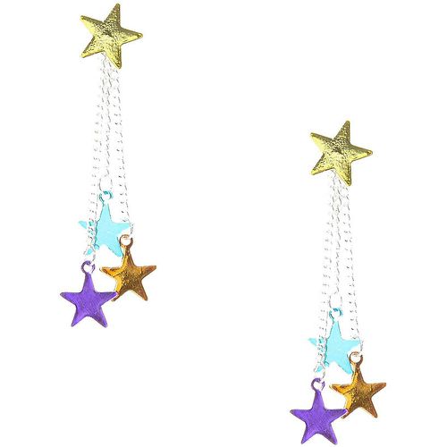 Pendants d'oreilles devant derrière étoiles colorées - Claire's - Modalova