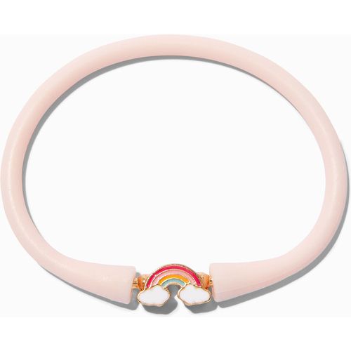 Bracelet en silicone arc-en-ciel pastel - Claire's - Modalova