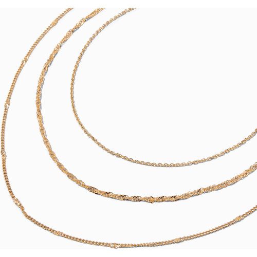 Collier de chaîne tressé multi-rangs couleur bijoux recyclés Claire’s - Claire's - Modalova