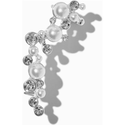 Manchette d’oreille enveloppante couleur avec strass et perles d'imitation - Claire's - Modalova