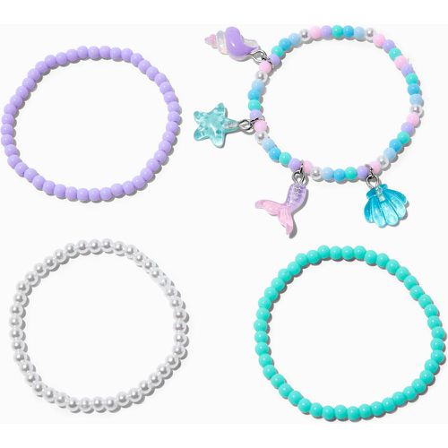 Bracelets élastiques perlés avec perles de rocaille sirène Club - Lot de 4 - Claire's - Modalova