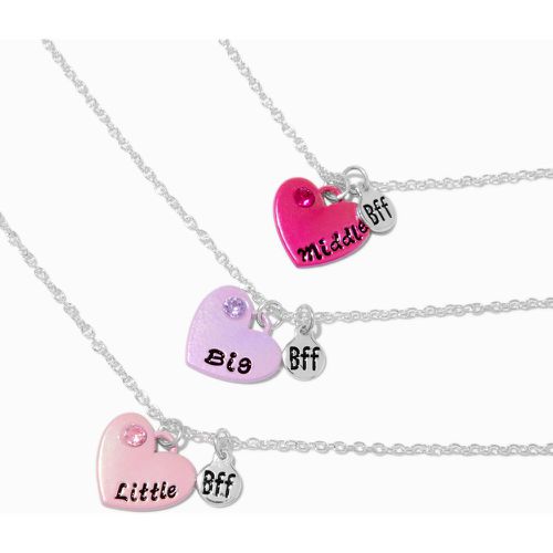 Collier à pendentif cœur trois sœurs best friends - Lot de 3 - Claire's - Modalova