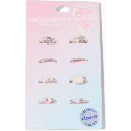 Claire's Lot de bagues en exclusivité chez Claire’s ® 50e anniversaire - Lot de 8 - Hello Kitty - Modalova