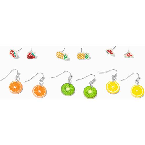 Boucles d'oreilles fruits couleurs vives - Lot de 6 - Claire's - Modalova