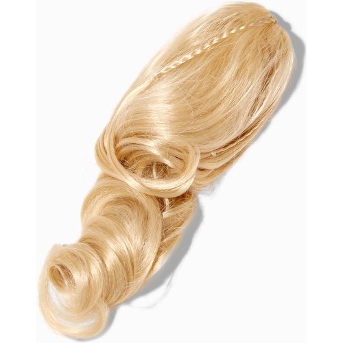 Cheveux synthétiques tressés blond platine avec pince à cheveux intégrée - Claire's - Modalova