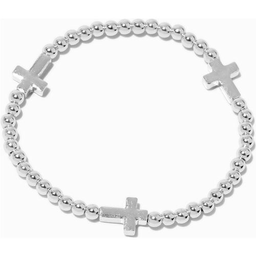 Bracelet élastique perlé croix couleur - Claire's - Modalova