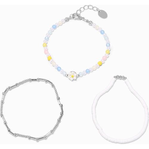 Bracelets perlés fleur couleur - Lot de 3 - Claire's - Modalova