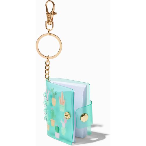 Porte-clés mini cahier imprimé cactus - Claire's - Modalova