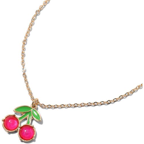 Collier à pendentif d’humeur cerise couleur dorée - Claire's - Modalova