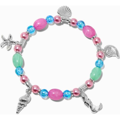 Bracelet élastique perlé sirène et coquillages - Claire's - Modalova