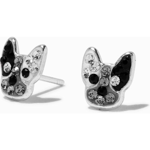 Clous d'oreilles bouledogue français strass couleur - Claire's - Modalova