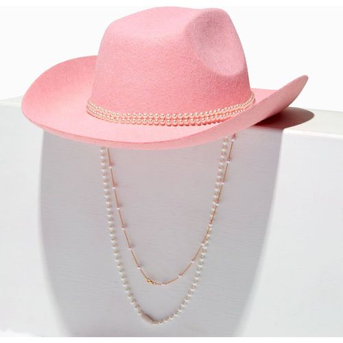 Chapeau de cowboy tendre et perles d'imitation - Claire's - Modalova