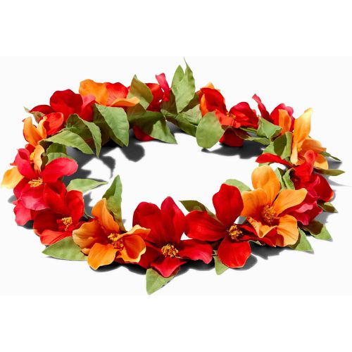 Couronne de fleurs d’hibiscus orange et - Claire's - Modalova