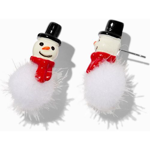 Clous d’oreilles bonhomme de neige pompon - Claire's - Modalova