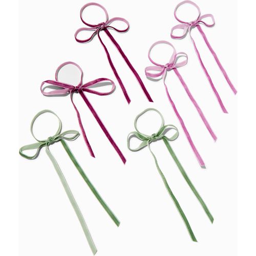 Barrettes à nœud ruban violet et - Lot de 6 - Claire's - Modalova