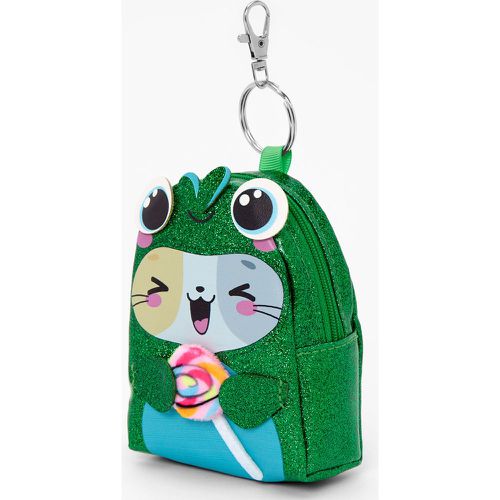 Porte-clés mini sac à dos chat en costume de grenouille à paillettes - Claire's - Modalova