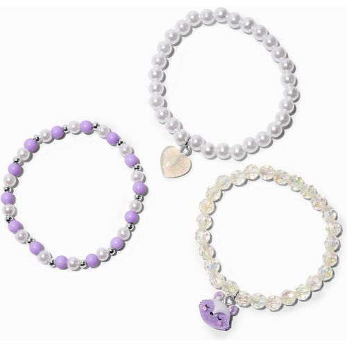 Bracelets élastiques perlés renard perles d'imitation Club - Lot de 3 - Claire's - Modalova