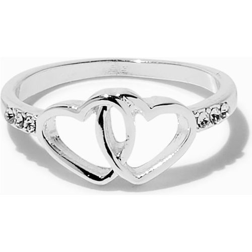 Double Heart Silver-tone Ring - Claire's - Modalova