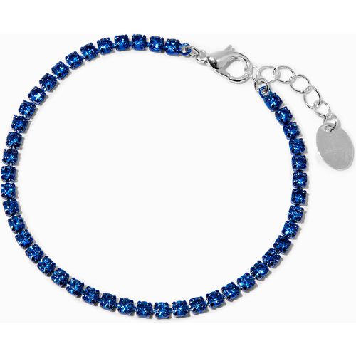 Bracelet de chaîne de strass couleur cobalt - Claire's - Modalova