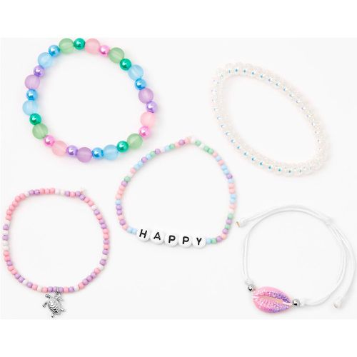 Lot de bracelets élastiques perlés vie aquatique - Lot de 5 - Claire's - Modalova