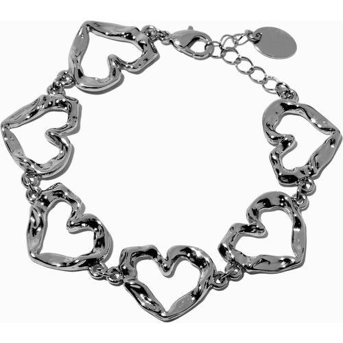 Bracelet de chaîne cœur texturé couleur - Claire's - Modalova