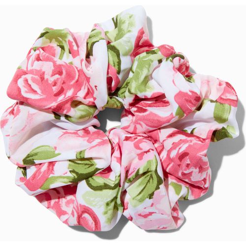 Gros chouchou à imprimé roses de couleur rose - Claire's - Modalova