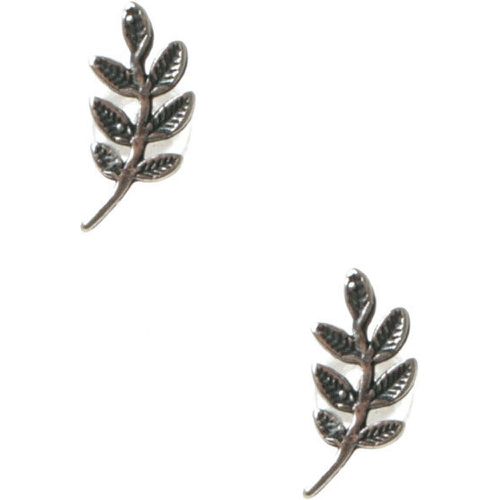 Clous d'oreilles feuilles 10 mm en argent - Claire's - Modalova