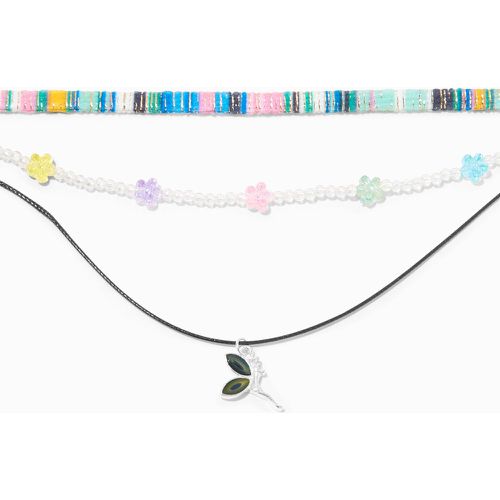 Collier multi-rangs fées d’humeur couleur argentée - Claire's - Modalova