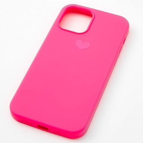 Coque de portable cœur fluo - Compatible avec iPhone® 12/12 Pro - Claire's - Modalova