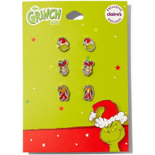 Clous d'oreilles en exclusivité chez Le Grinch Dr. Seuss™ - Lot de 3 - Claire's - Modalova