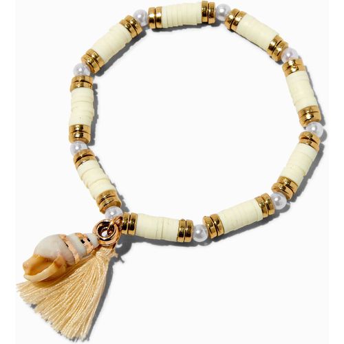 Bracelet élastique coquillage perle d'imitation heishi couleur - Claire's - Modalova