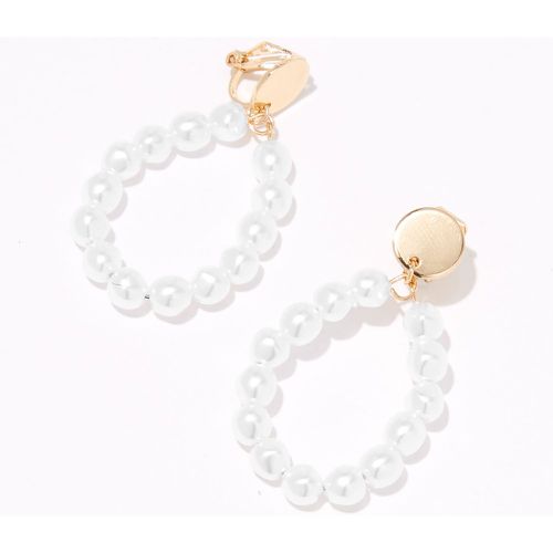 Boucles d’oreilles à clip goutte perle d’imitation 2,5 cm couleur - Claire's - Modalova