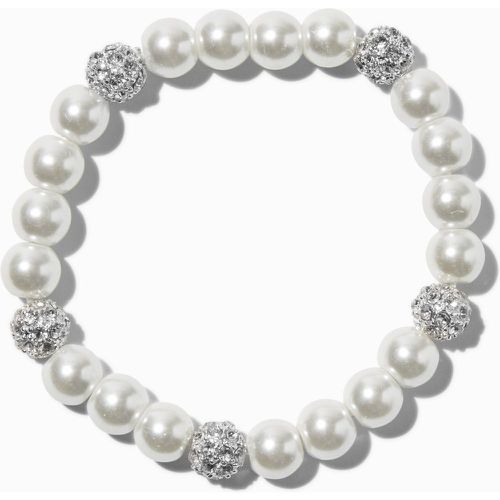 Bracelet élastique avec boule de feu et perle d'imitation - Claire's - Modalova