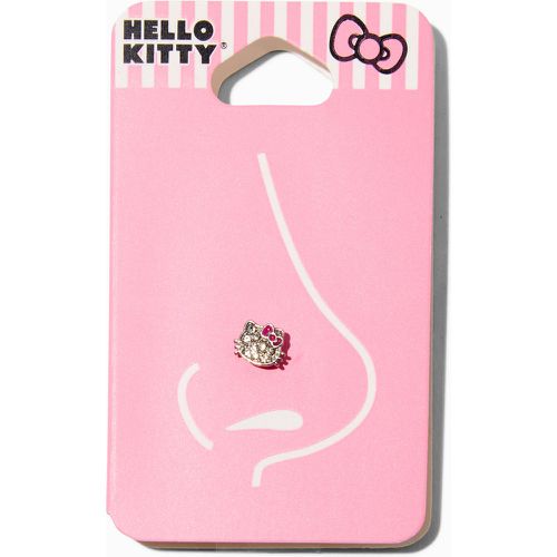 Claire's Clou de nez 1,2 mm visage décoré en acier inoxydable ® - Hello Kitty - Modalova