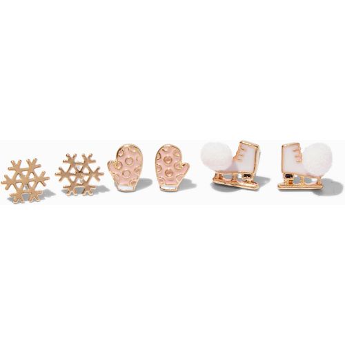 Clous d’oreilles hivernaux - Lot de 3 - Claire's - Modalova