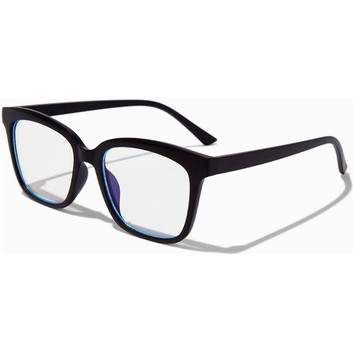 Lunettes à verres carrés transparents couleur mate avec réduction de la lumière bleue - Claire's - Modalova