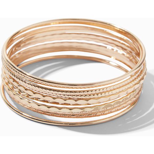 Bracelets fins bangle texturés couleur - Lot de 10 - Claire's - Modalova