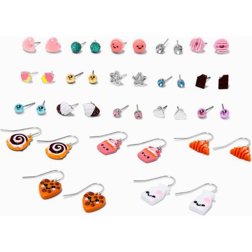 Boucles d'oreilles empilables gourmandise - Lot de 20 - Claire's - Modalova