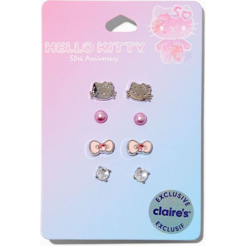 Claire's Lot de boucles d'oreilles en exclusivité chez Claire's pour le 50e anniversaire de ® - 6 paires - Hello Kitty - Modalova