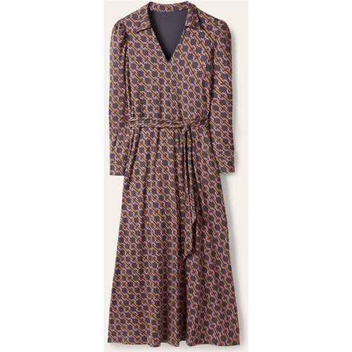 Robe midi à col en jersey - Boden - Modalova