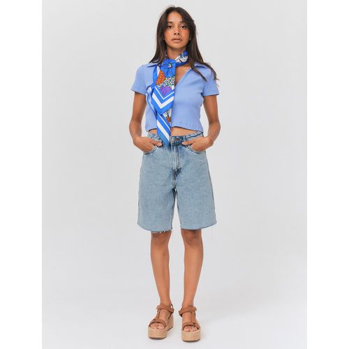 Bermuda denim Femme Bleu moyen - BZB - Modalova