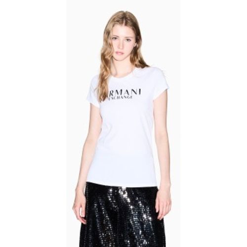 XW001351AF17172U0002 T-shirt Logo (S), Casuel, Coton, Manche courte - A|X Armani Exchange - Modalova