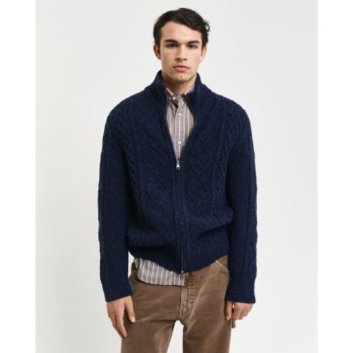 Cardigan en maille avec fermeture éclair (M), Casuel, Durable, Laine Recycle - Gant - Modalova