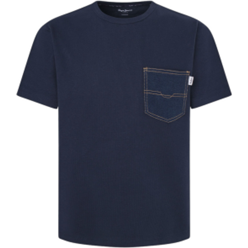 PM509633 T-shirt Amadeo (XS), Casuel, Denim, Manche courte, Le coton biologique, Durable, Marine - Pepe Jeans - Modalova