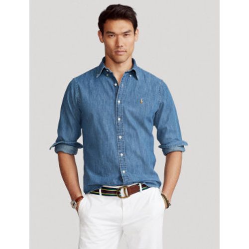 Chemise en denim Custom Fit (S), Casuel, Coton, Manche longue, Marine - Polo Ralph Lauren - Modalova