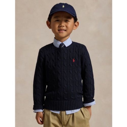 Pour garçon. 322702674060 Pull en coton tricoté en écru (5años=109/116cm), Bleu, Casuel, mode enfantine - Polo Ralph Lauren - Modalova