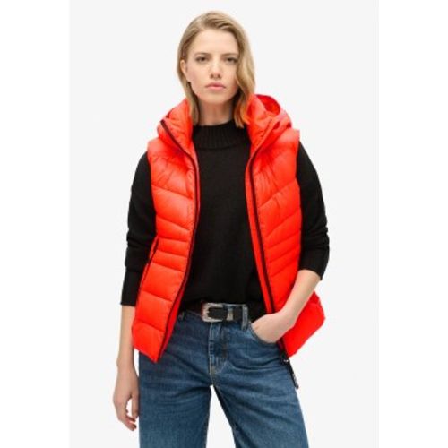W5011715A Gilet matelassé à capuche Fuji Quilt (S), Casuel, Polyester - Superdry - Modalova
