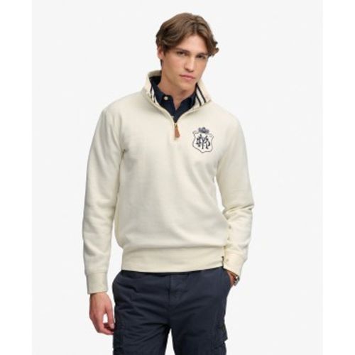 M2014556A Sweat à demi-fermeture éclair Gothic Varsity beige (XXL), Casuel, Coton - Superdry - Modalova