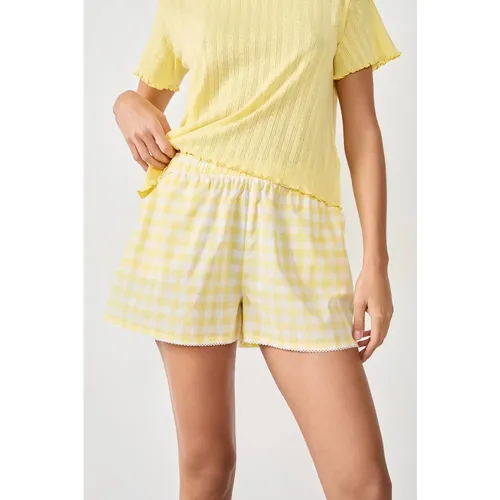 Short de pyjama en coton à carreaux - Coraz - XS - Etam - Modalova