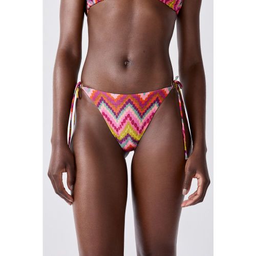Bikini brésilien à nouer bas de maillot à motifs - Muses - 34 - Etam - Modalova